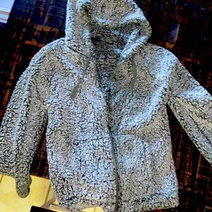 Green Sherpa Full Zip Jacket